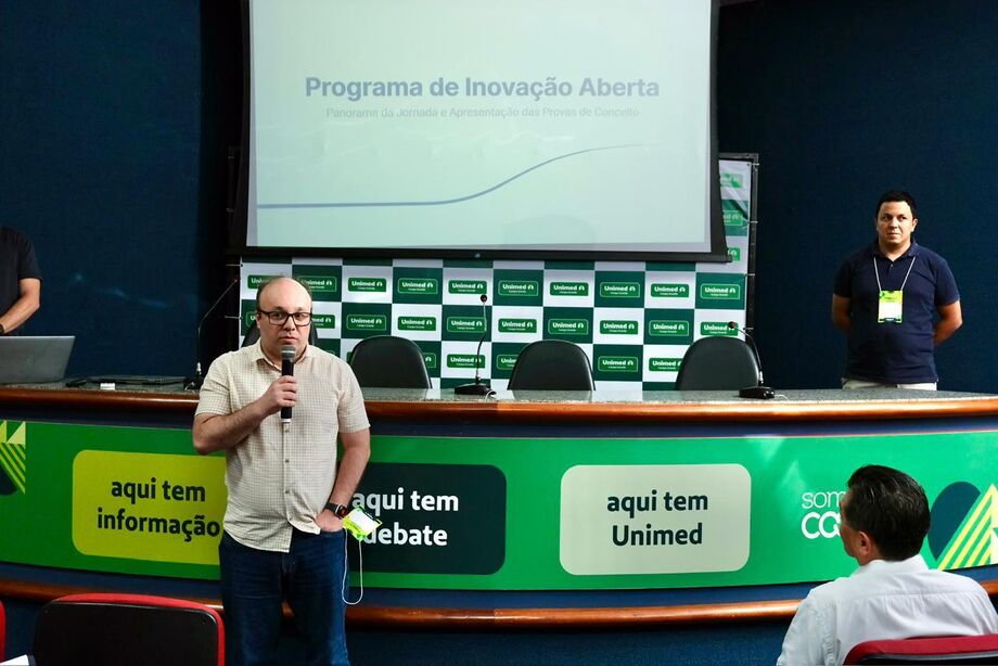 Startups apresentam soluções no Demo Day do Programa Infront, parceria entre Sebrae/MS e Unimed Campo Grande para inovar na área da saúde.
