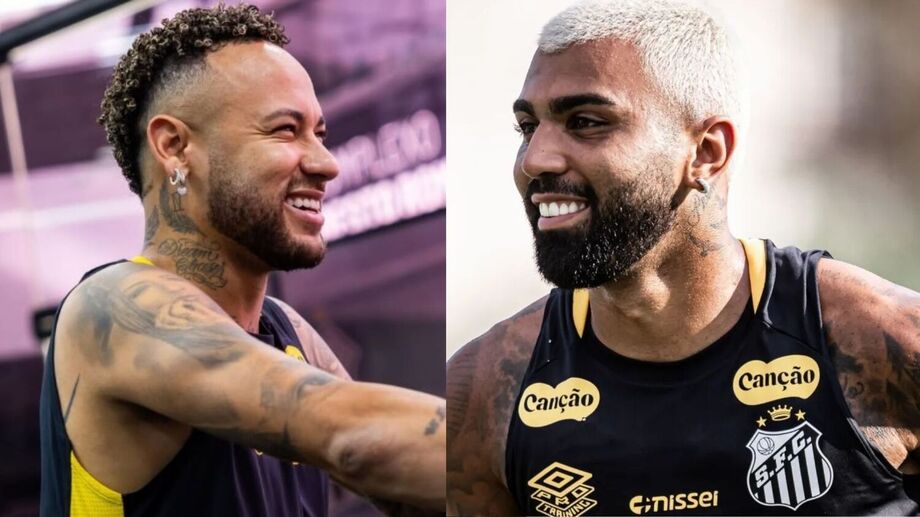 Neymar e Gabigol voltam a dividir o elenco do Santos em temporada marcada por reconstrução e calendário cheio