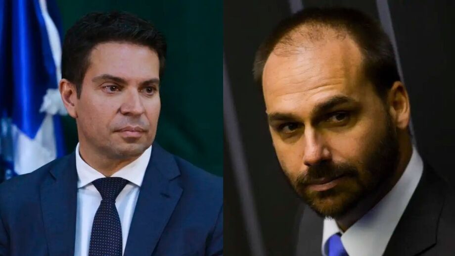 Alexandre Ramagem (PL-RJ) e Eduardo Bolsonaro (PL-SP).