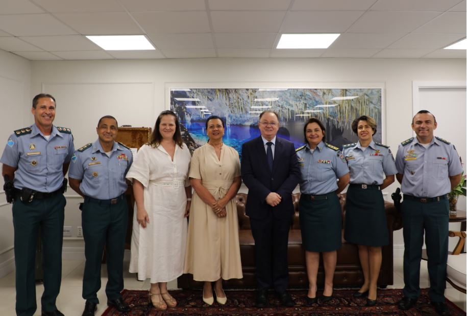 TJMS e Polícia Militar discutem parceria para fortalecer a proteção a mulheres vítimas de violência em MS.