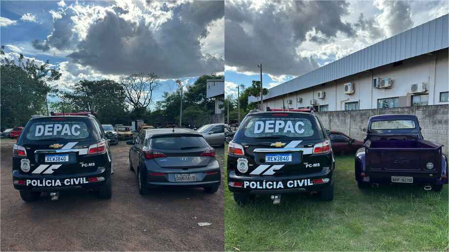 Polícia Civil recupera HB20 e caminhonete Ford F-150 ligados a suspeita de estelionato em empresa do ramo automotivo