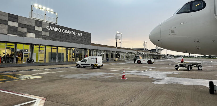 Aeroporto de Campo Grande liderou a movimentação aérea em Mato Grosso do Sul em 2025.