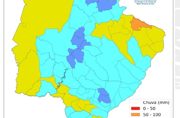 Monitoramento do Cemtec/MS aponta forte irregularidade no regime de chuvas em dezembro no Estado.