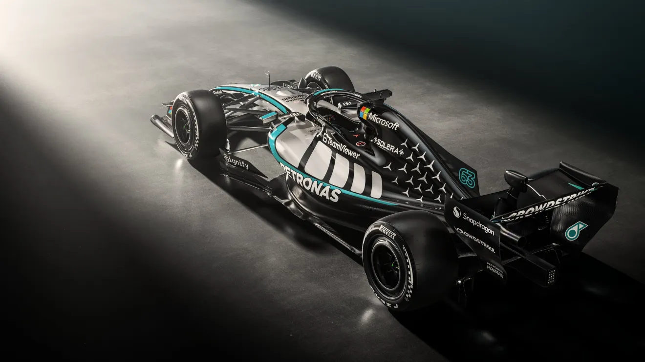 Mercedes revela imagens do carro para temporada de 2026 da Fórmula 1