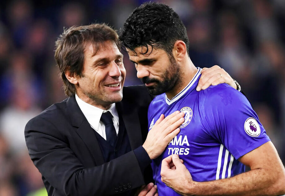 Diego Costa conquistou a Premier League com o Chelsea, mas diz que convivência com Conte era desgastante