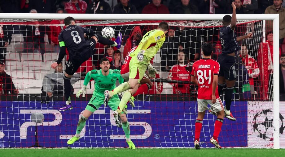 Na primeira fase, o goleiro do Benfica marcou no último lance para dar a vaga para a equipe de Portugal