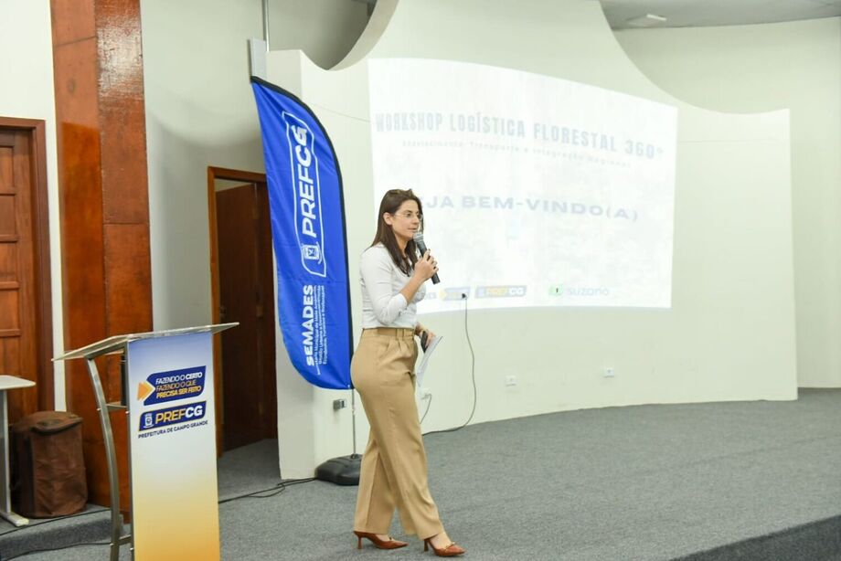 Workshop reuniu empresários e representantes do setor para discutir desafios e oportunidades da logística florestal em Campo Grande.