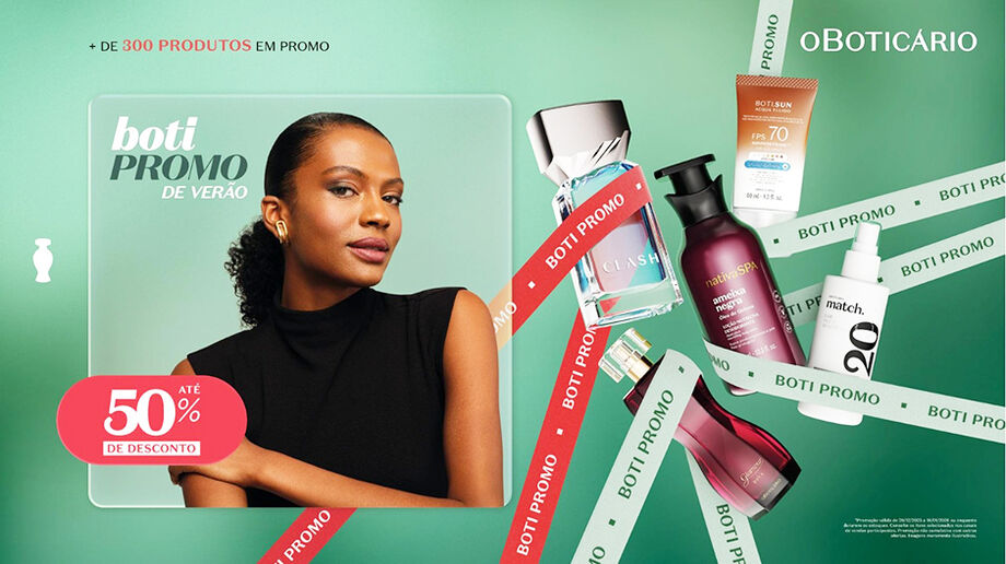 Campanha de verão do O Boticário aposta na personalização do autocuidado e em descontos em mais de 300 produtos