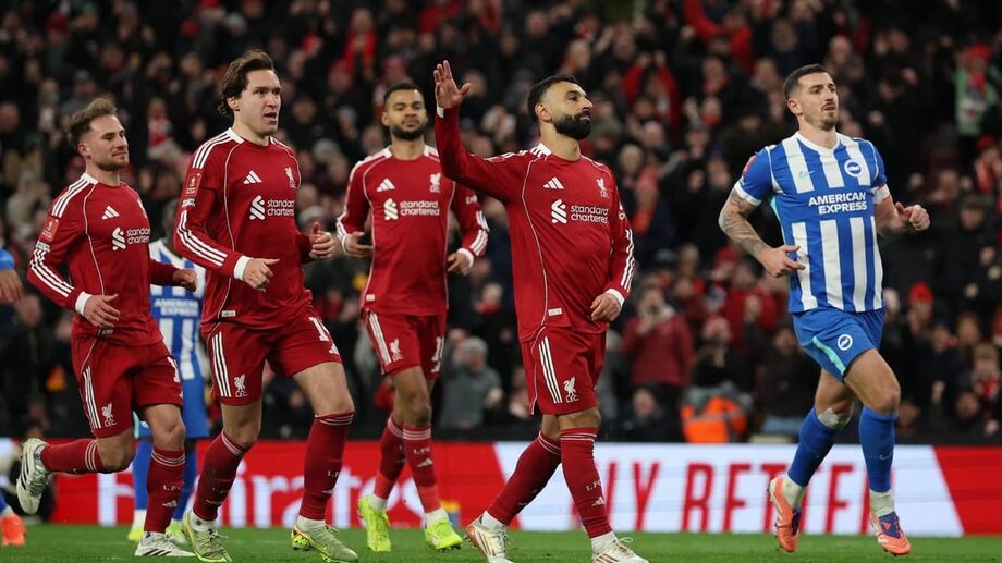 Liverpool derrota o Brighton e avança às oitavas de final da Copa da Inglaterra