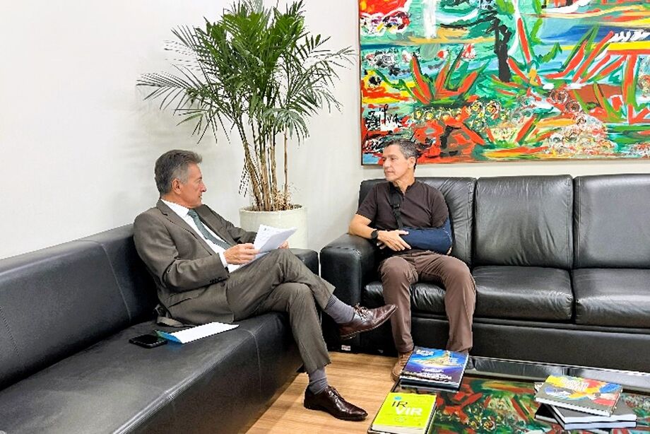 Hashioka solicitou retomada de pontes sobre o Rio Samambaia e melhorias na infraestrutura viária do Estado.