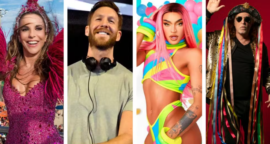Ivete Sangalo, Calvin Harris, Pabllo Vittar e Alceu Valença são algumas das atrações do carnaval de rua de São Paulo em 2026. Desfiles começam no sábado (7).