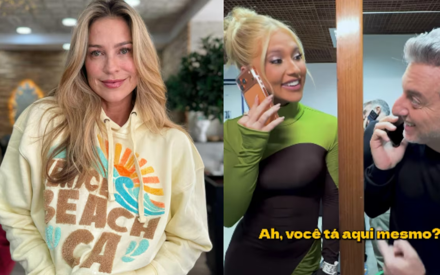Vídeo publicado por Luciano Huck simulou conversa por telefone antes de anunciar participação de Virginia no programa