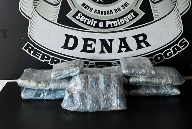 Maconha estava escondida dentro de caixas de som; mulher foi presa em flagrante pela Denar.