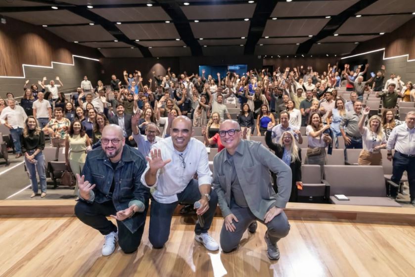 Empresários participam do lançamento da Missão China 2027 durante abertura do GPS de Mercado, em Campo Grande.