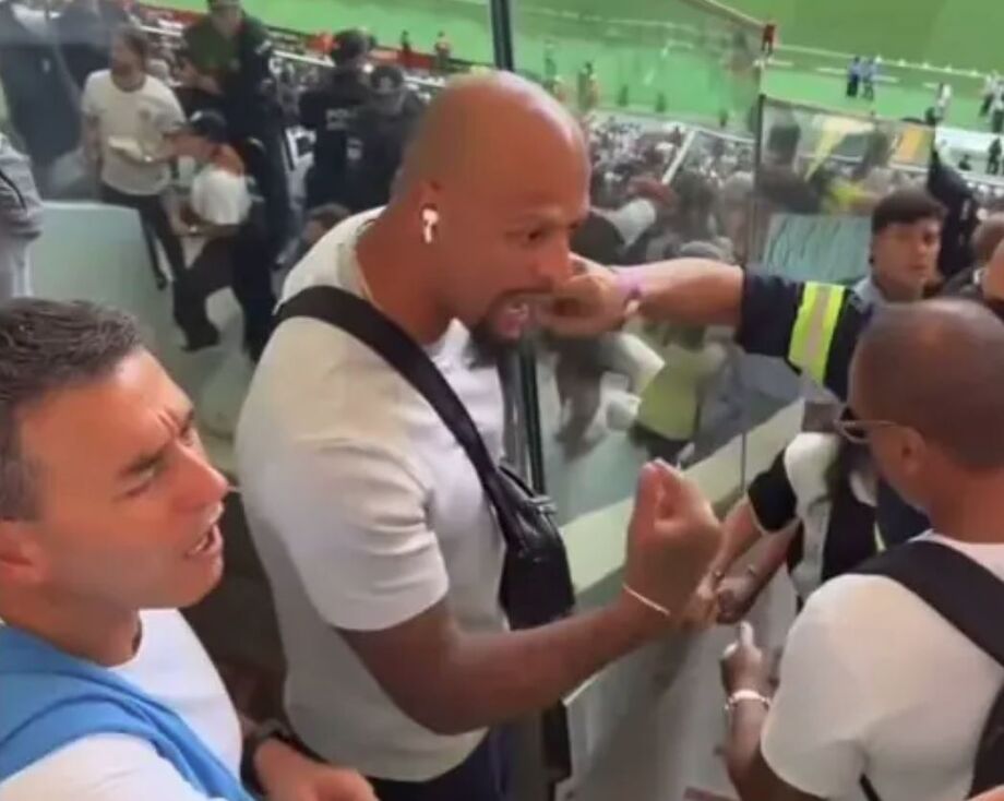 Felipe Melo se envolveu em discussão com torcedor minutos antes da final da Supercopa Rei, em Brasília.