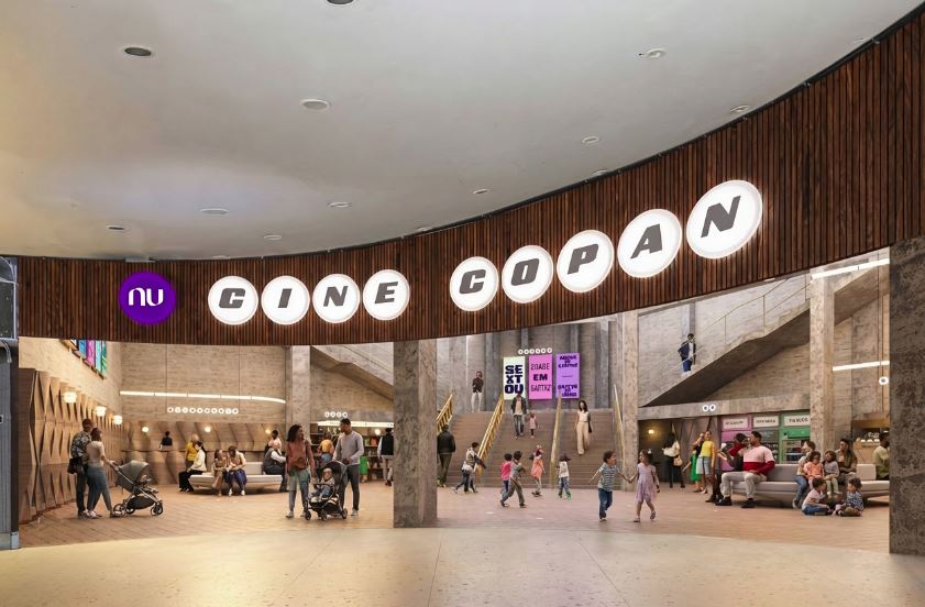 Cine Copan, no edifício projetado por Oscar Niemeyer, será reaberto em 2027 após ampla reforma.