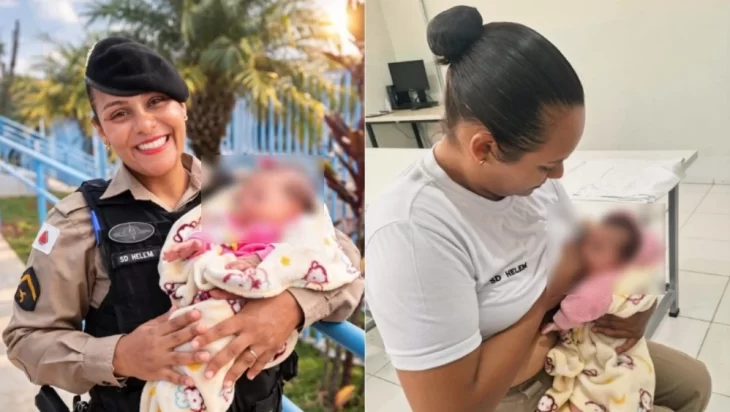 Bebê de 1 mês foi encontrada em bueiro em Ibirité e encaminhada a unidade de saúde antes de ser levada a abrigo.
