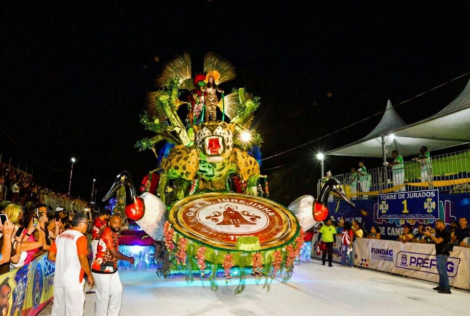 Cerca de 15 mil pessoas acompanharam o primeiro dia dos desfiles das escolas de samba na Praça do Papa, em Campo Grande.