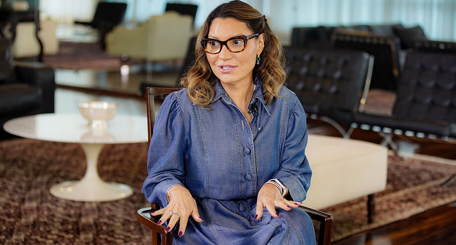 A primeira-dama Janja