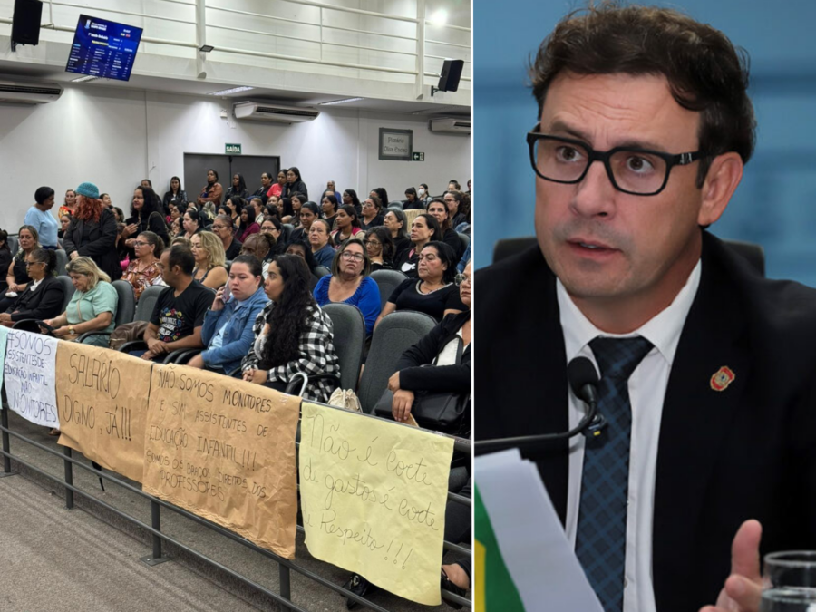 Mobilização de assistentes de Educação Infantil em Campo Grande cobra direitos e melhorias, com apoio do vereador Salineiro e pressão sobre a Prefeitura.