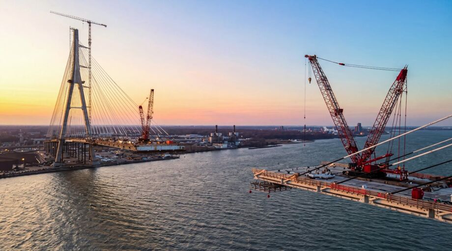 Ponte Gordie Howe, que liga os Estados Unidos ao Canadá, teve inauguração ameaçada por Donald Trump