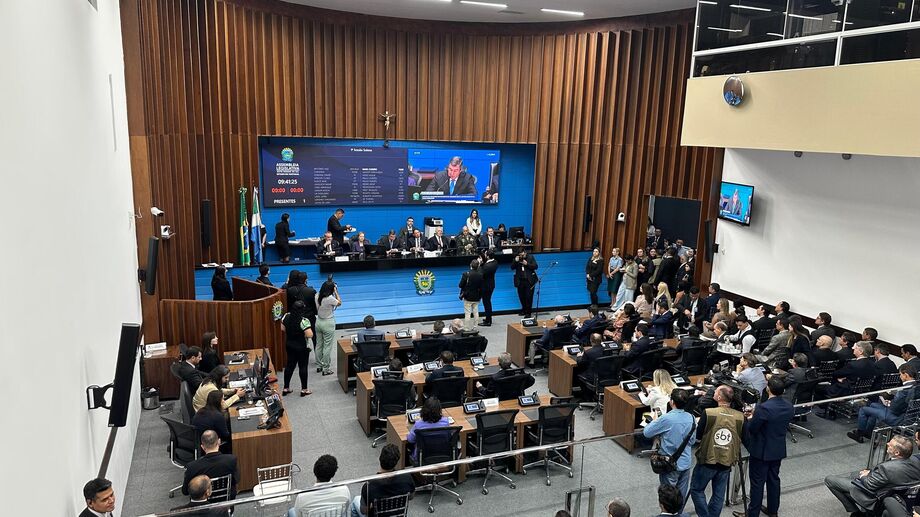 Plenário do Palácio Guaicurus, onde são aprovados e votados os projetos pautadas na Ordem do Dia