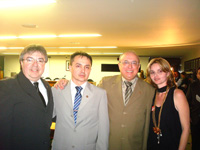 Silvano Silvestre (pres. CRO-MS), Sérgio Pires (pres. CRO-PI), Ailton Morilhas (vice-pres.CFO) e Éri