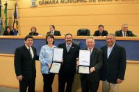 Médicos americanos receberam homenagens da Câmara Municipal de Campo Grande