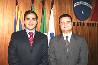 Sérgio Muritiba, diretor da ESA, e o advogado Fabio Trad, presidente da Ordem dos Advogados do Brasi