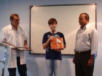 O aluno Yuri Chiarelli, destaque no concurso de cartas e na olimpíada de matemática