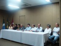 Mesa de Autoridades - Rosana Mara Giordano de Barros, Welington Moreira Mello, Ana Lúcia, Eugênio, S
