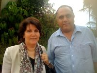 Dr. Jamal Salem  e a ministra da Assistência Social da Palestina, Majeda Al Masri