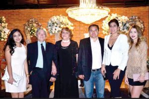 Milca Caroline, Pedro Canteiro e Lurdes, Francisco Salles, Sirlei Salles e Franciele Ramos