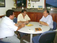 O encontro foi intermediado pelo corretor de imóveis Dalton de Souza Lima, ex-prefeito de Coxim e re