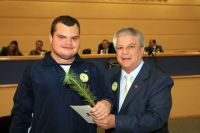 Gustavo Pereira e Edil Albuquerque, presidente da Câmara