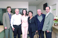 Cesar Comte, Valdmario da Federação da UNIMED, Vanessa Dotti,Beth Furlani, Sergio Furlani e James Ca