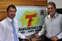 O presidente do Crea-MS Jary de Castro e o jornalista Luiz Carlos Feitosa