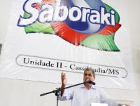 André discursa na inauguração da fábrica de refrigerantes Saboraki