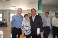 Wagner Bertoli, a secretária Tereza Cristina e Luiz Carlos Feitosa