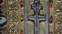 Relicário onde estão fragmentos que seriam da cruz onde Jesus Cristo foi crucificado