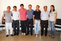 Djalma, Rinaldo, Ademar, Reinaldo, Nilson, Zé Teixeira e Margarida