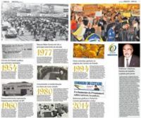 Páginas estampam hoje fatos históricos