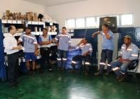 Em Deodápolis com funcionários