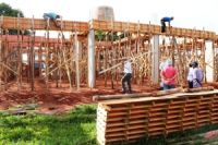 Escritório sendo construído