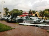 Um dos estragos no município