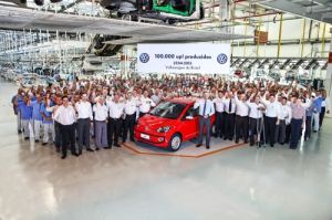 O evento de celebração contou com a presença do presidente da Volkswagen do Brasil, David Powels