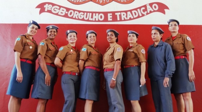 110 bombeiras militares que compõem o corpo feminino da instituição