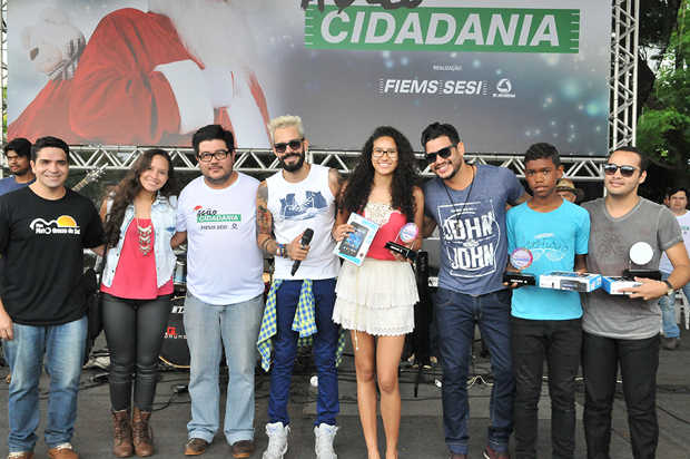 Daniele Cristinne Oliveira, que tem 17 anos de idade e é a primeira vencedora do concurso criado no âmbito da Ação Cidadania para revelar os talentos dos bairros de Campo Grande..