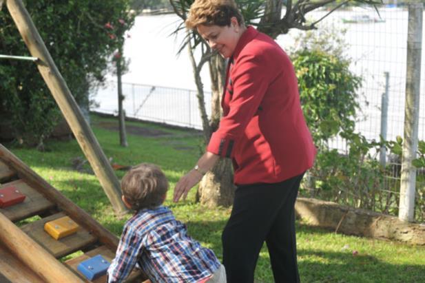 Presidenta tinha apenas um neto, Gabriel, de 4 anos