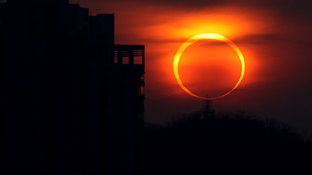 O eclipse solar total é muito bonito de se ver